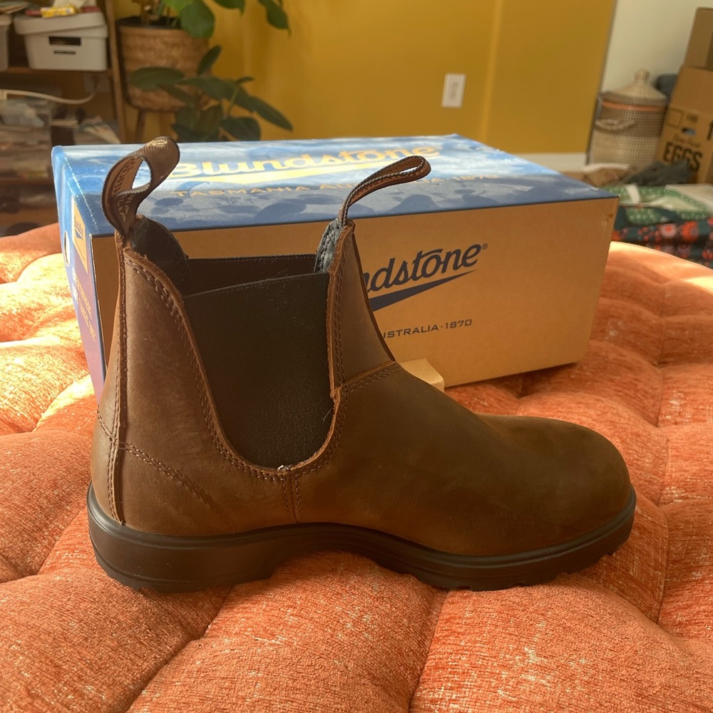 Blundstone Antique Brown Premium Leather Chelsea Boots Women Style 1609